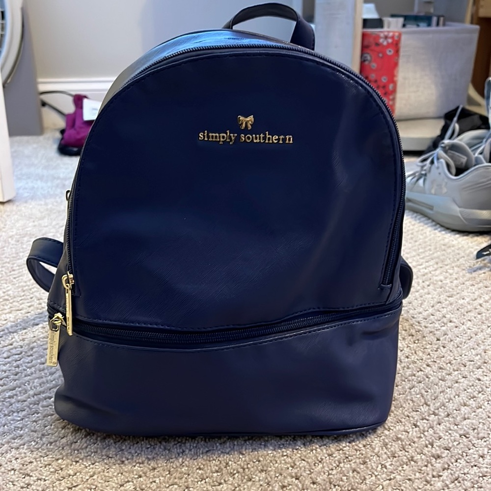 Simply Southern Mini backpack- Navy blue